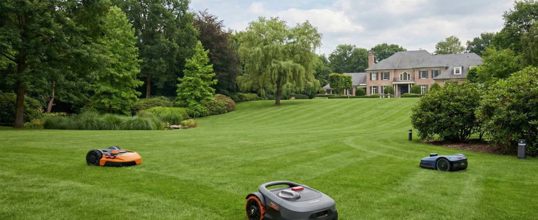 Grand terrain (2000m² et plus) : Les 3 seuls robots GPS capables de le gérer