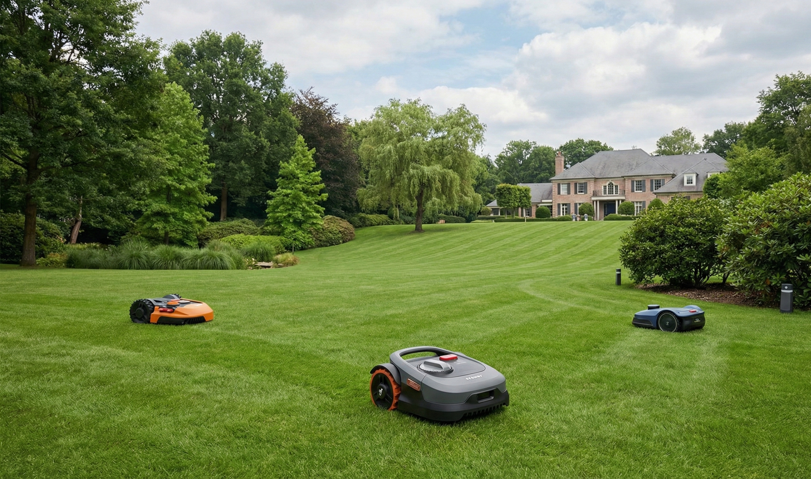 Grand terrain (2000m² et plus) : Les 3 seuls robots GPS capables de le gérer