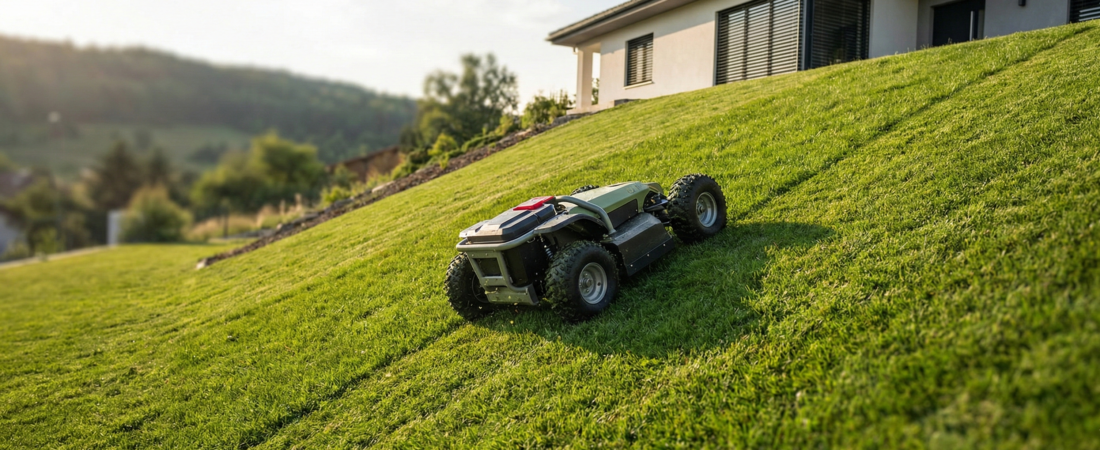 Pelouse en pente forte (plus de 40%) : Quel robot sans fil peut vraiment grimper en 2026 ?