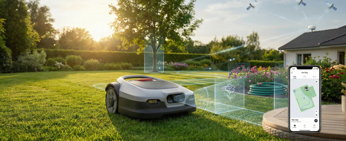 Comment fonctionne un robot tondeuse sans fil périphérique (GPS RTK, vision, IA) ?