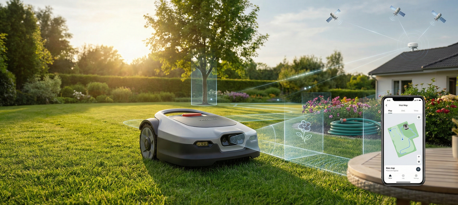 Comment fonctionne un robot tondeuse sans fil périphérique (GPS RTK, vision, IA) ?